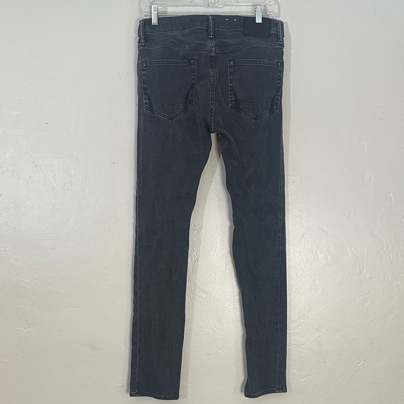 All Saints Dark Gray Slim Straight Jeans - Picture 2 of 4